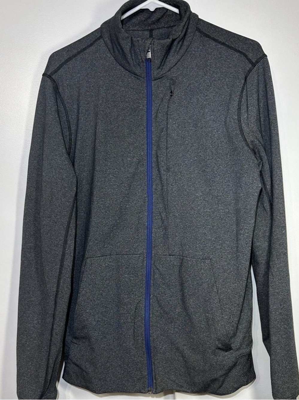 Lululemon Men’s PrePost Jacket Full Zip Gray Long Sleeves Size Medium